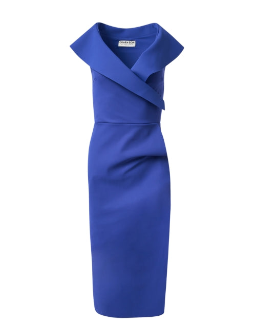 Fiynorc Deep Blue Stretch Jersey Dress – Halsbrook