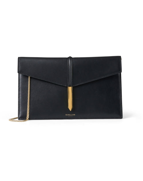 Tokyo Black Leather Clutch Halsbrook