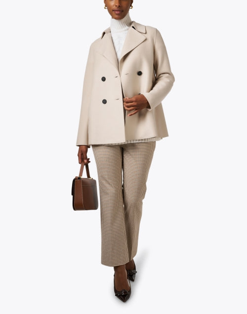 Cream Wool Peacoat