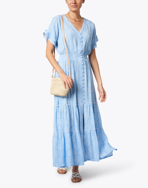 Periwinkle blue maxi dress best sale