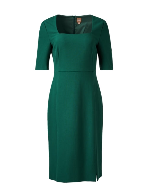 Green sheath dress with sleeves best sale