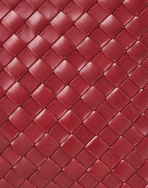 Marni Red Woven Leather Shoulder Bag