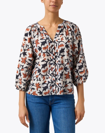 mitte-navy-and-orange-print-cotton-top_front.jpeg