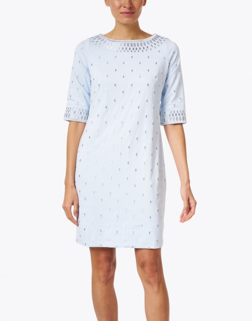 Pale blue jersey dress best sale