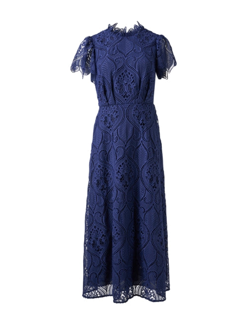 Eyelet dress navy best sale