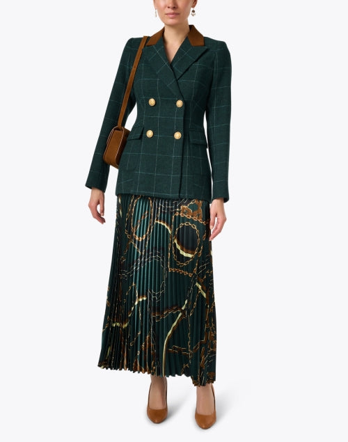 Green Windowpane Blazer