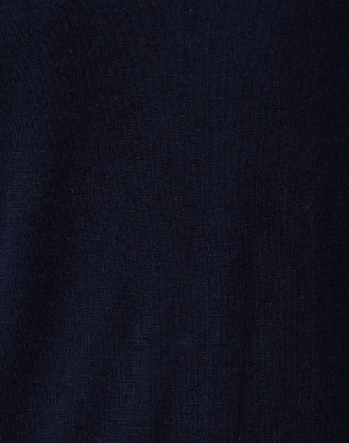 Kiku Navy Mock Neck Sweater