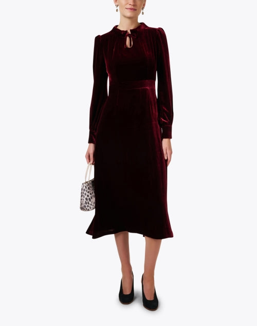 Royale Burgundy Velvet Dress – Halsbrook