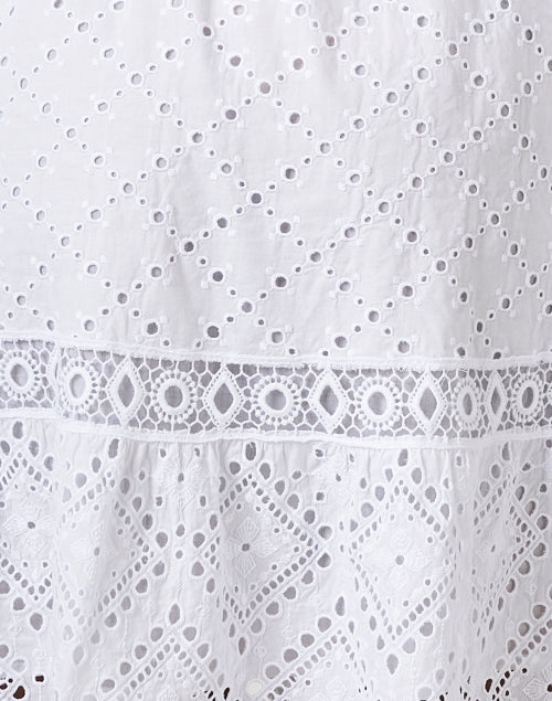 White Cotton Eyelet Dress