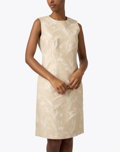 harpson-beige-jacquard-sheath-dress_front.jpeg