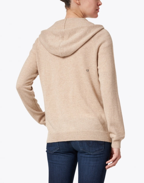 Beige cashmere hoodie discount