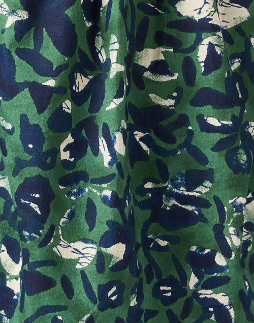 Mitte Green Print Cotton Top