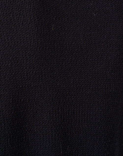 Black Contrast Stitch Sweater