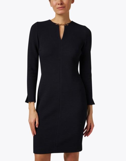 Navy Blue Sheath Dress