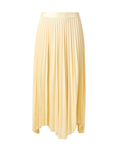 Exala Yellow Pleated Skirt