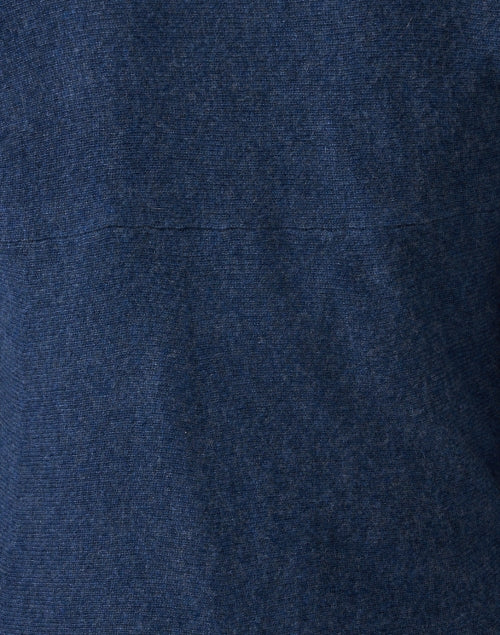 Blue Cashmere Circle Cardigan