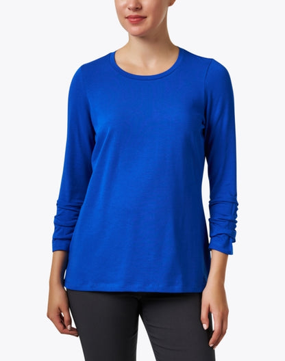 electric-blue-pima-cotton-ruched-sleeve-tee_front.jpeg