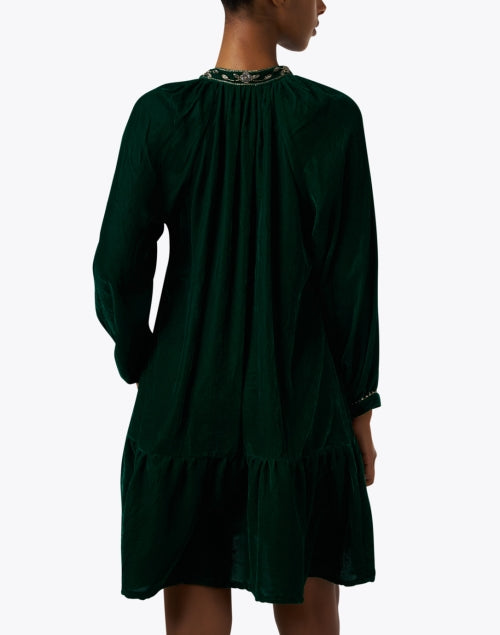 $128 Zhoe & Tobiah offers italy green velvet Dress 8