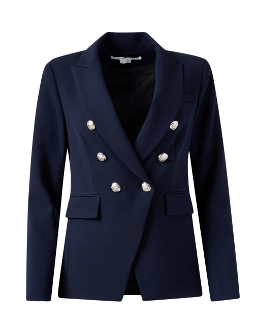 Navy blazer with silver buttons best sale