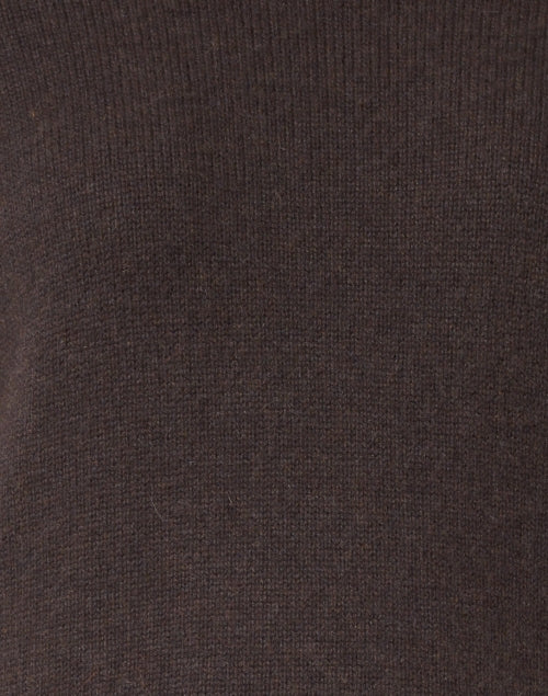 Eton Brown Wool Cashmere Sweater with White Underlayer