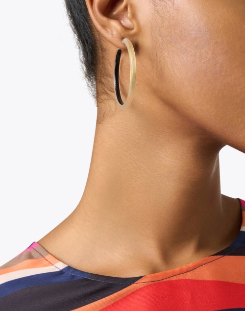 Alexis bittar lucite hoop earrings shop