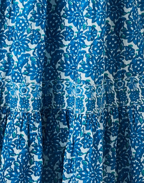 Diwali Blue Multi Print Dress