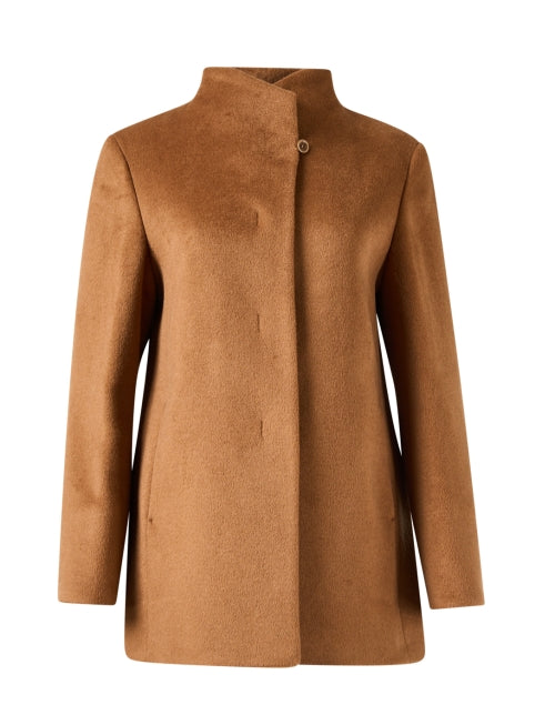 Cowl neck wool coat hotsell