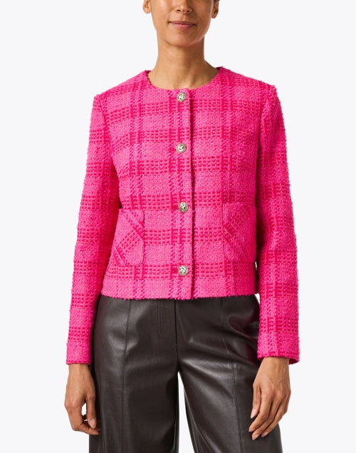 Sally Pink Check Jacket Halsbrook