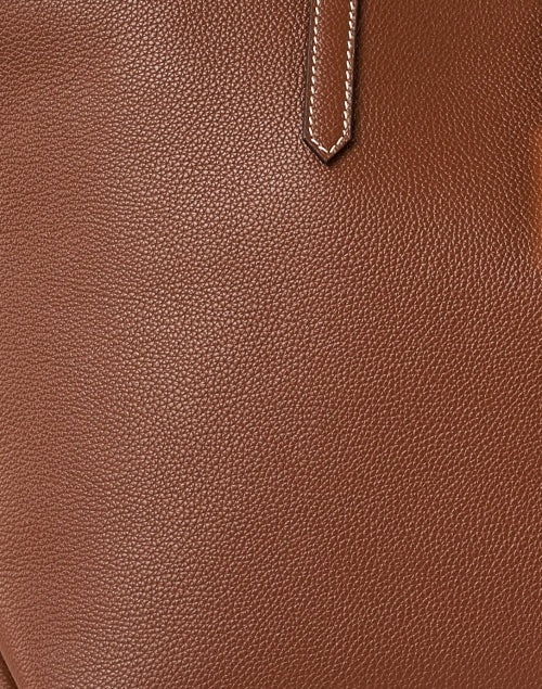 Tokyo Brown Grain Leather Tote Bag