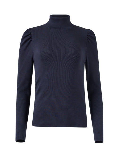 Navy turtleneck top best sale