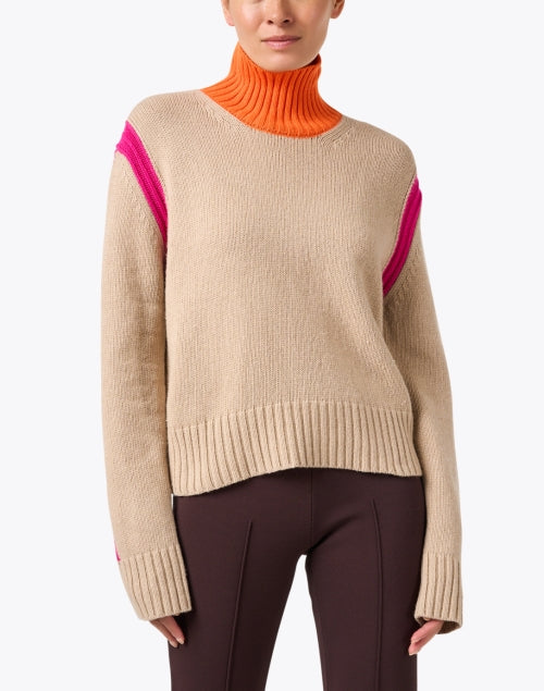 Colorblock turtleneck best sale