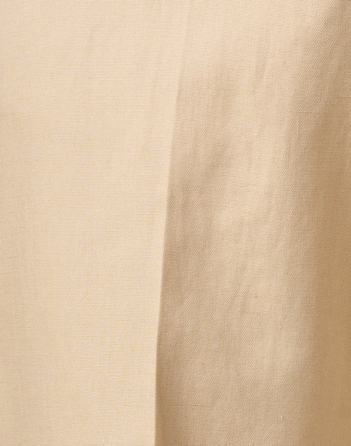 Zircone Tan Cotton Linen Pant