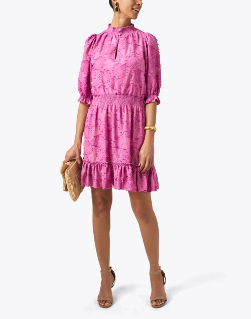 Bennett Purple Floral Chiffon Dress Halsbrook