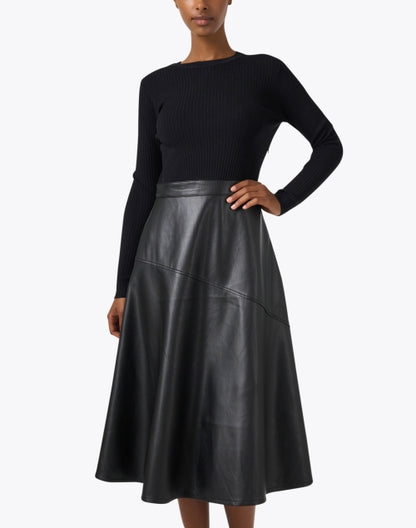 lonnie-black-knit-leather-dress_front.jpeg