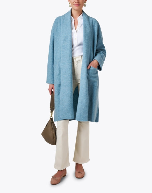 Blue Wool Coat Halsbrook