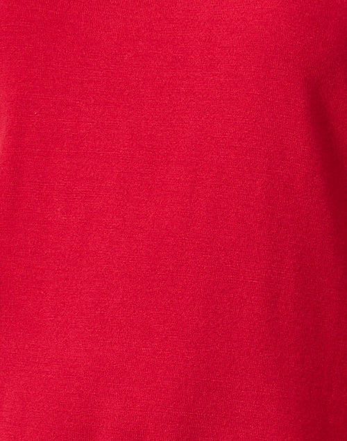 Red Mock Neck Top