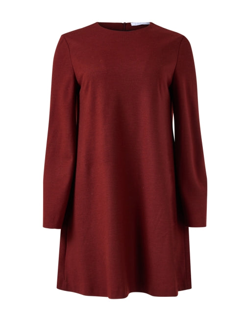 Brick Red Wool Dress Halsbrook