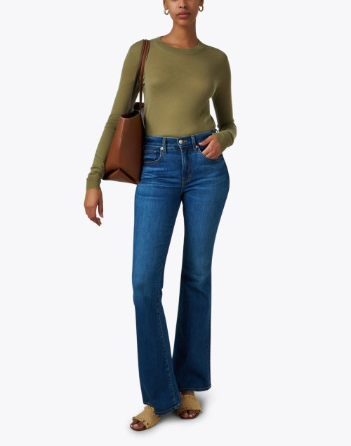 Olive Green Cashmere Sweater Halsbrook