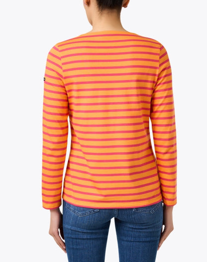 minquidame-orange-and-pink-striped-cotton-top_back.jpeg