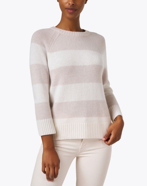 Kinross Cashmere Striped Cashmere store Sweater M