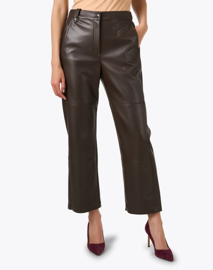 struzzo-brown-faux-leather-flare-pant_front.jpeg