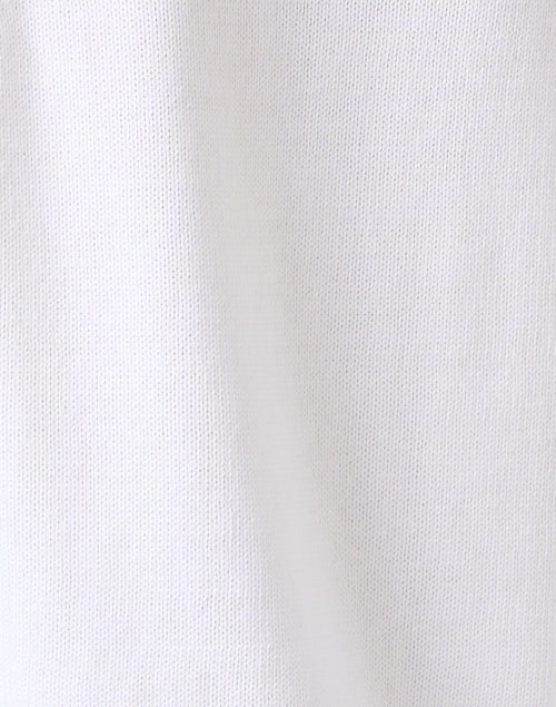 White Cashmere Polo Sweater