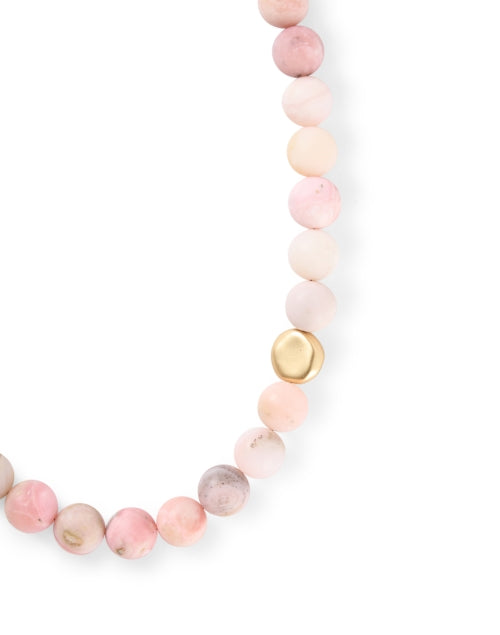 Pink and Gold Beaded Necklace