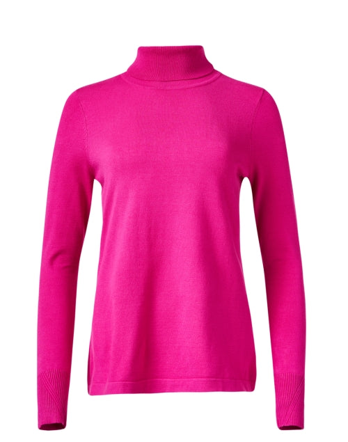 Bright pink roll neck jumper online