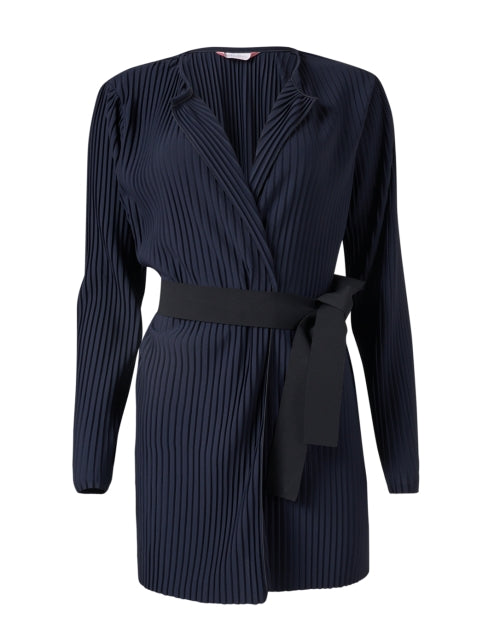 Navy belted cardigan hotsell