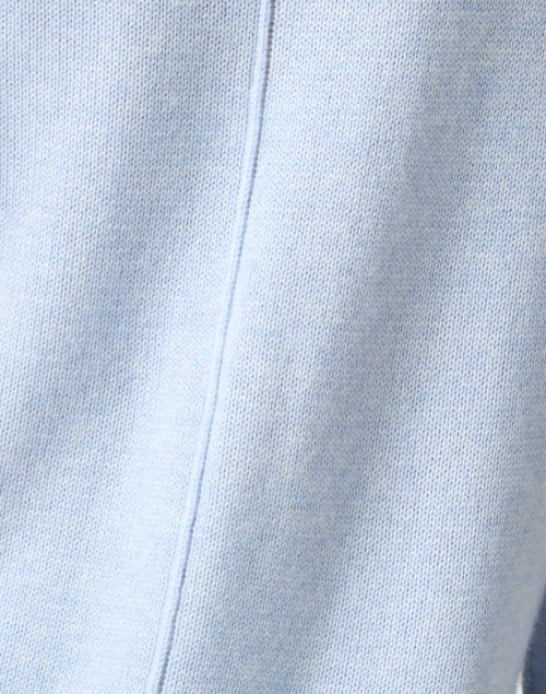 Sky Blue Sweater with White Underlayer