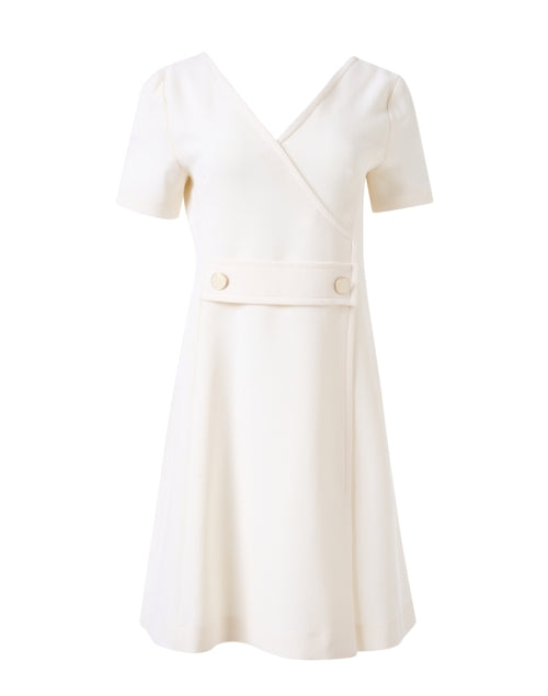 Cream crepe dress hotsell