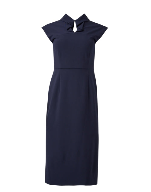 Navy keyhole dress hotsell