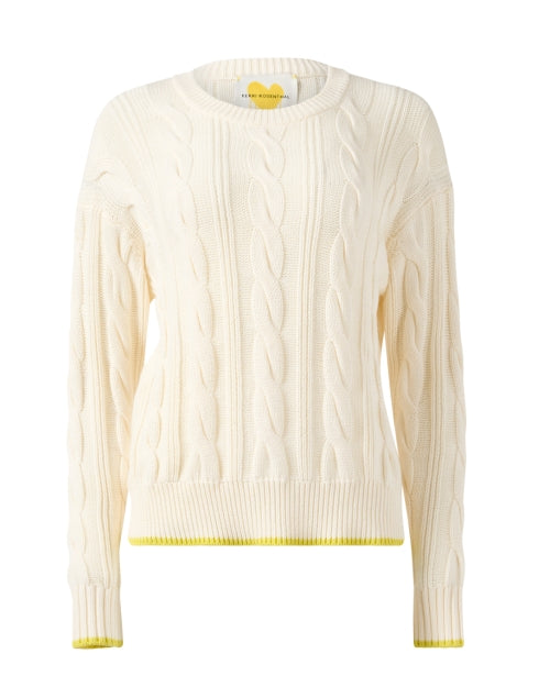 Maxwork Ivory Cotton Cashmere Sweater Halsbrook