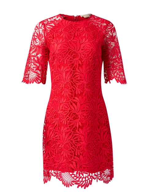 Taryn Red Lace Dress Halsbrook